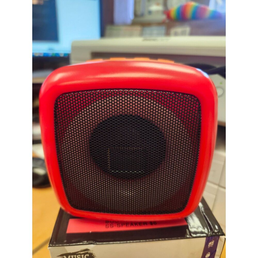 Wireless Bluetooth Speaker – Red Compact Audio (NIB)